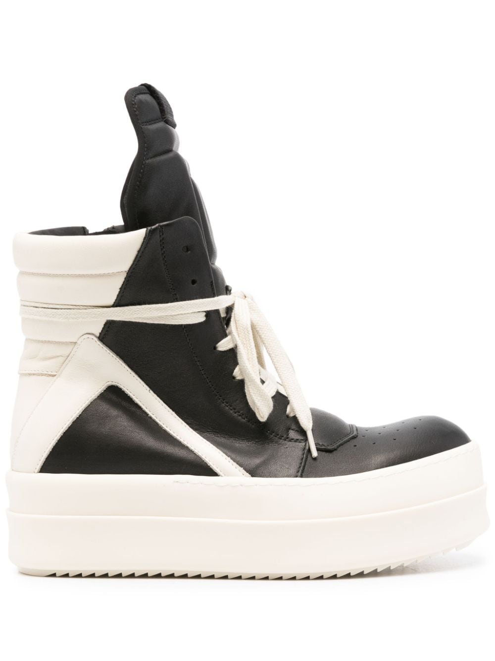 Rick Owens RICK OWENS- Geobasket Leather Sneakers