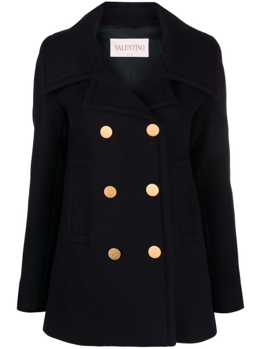 Valentino VALENTINO- Wool Double-breasted Coat