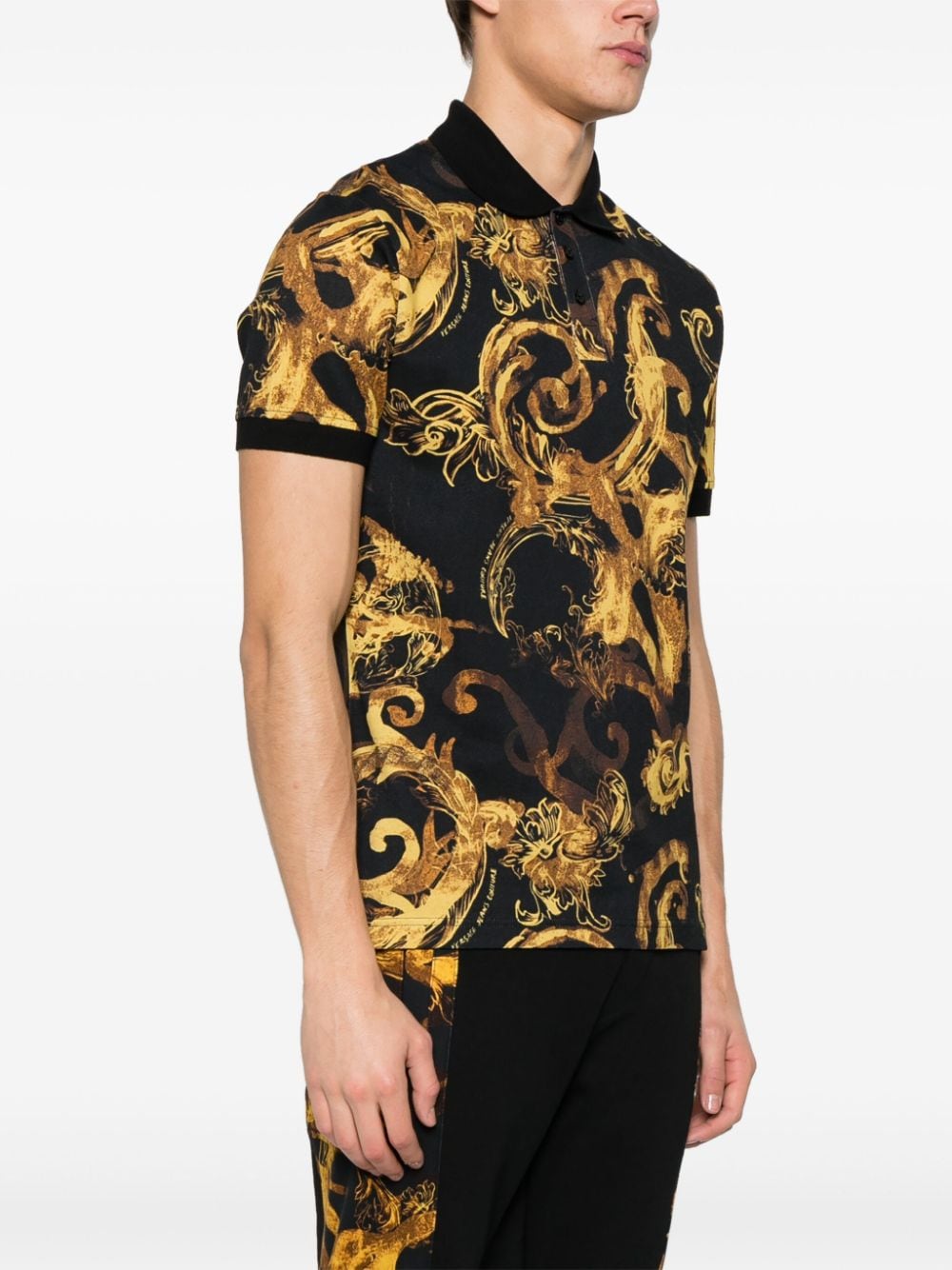 Versace Jeans Couture VERSACE JEANS COUTURE- Cotton Polo Shirt With Logo