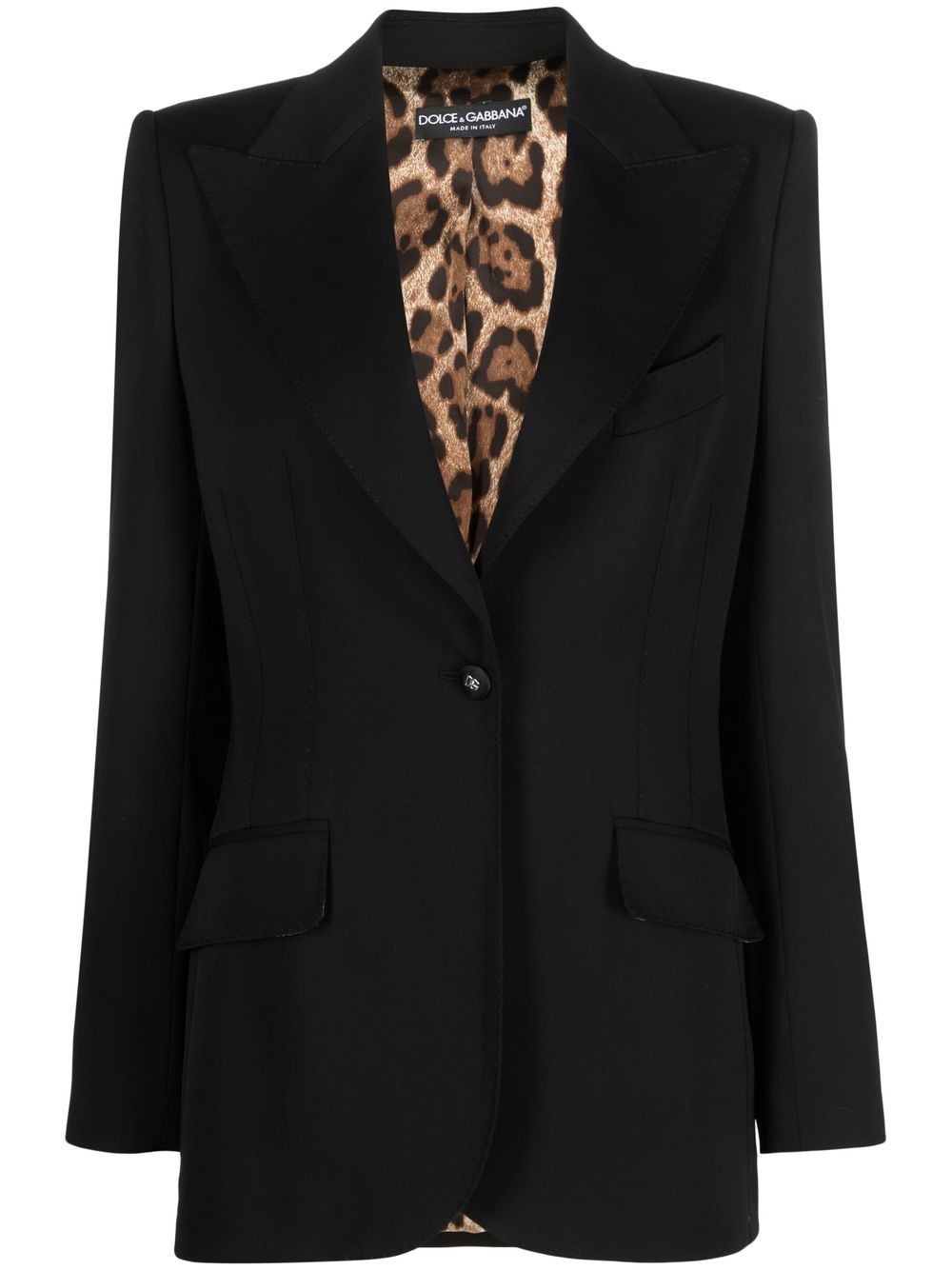 Dolce & Gabbana DOLCE & GABBANA- Wool Single-breasted Blazer Jacket