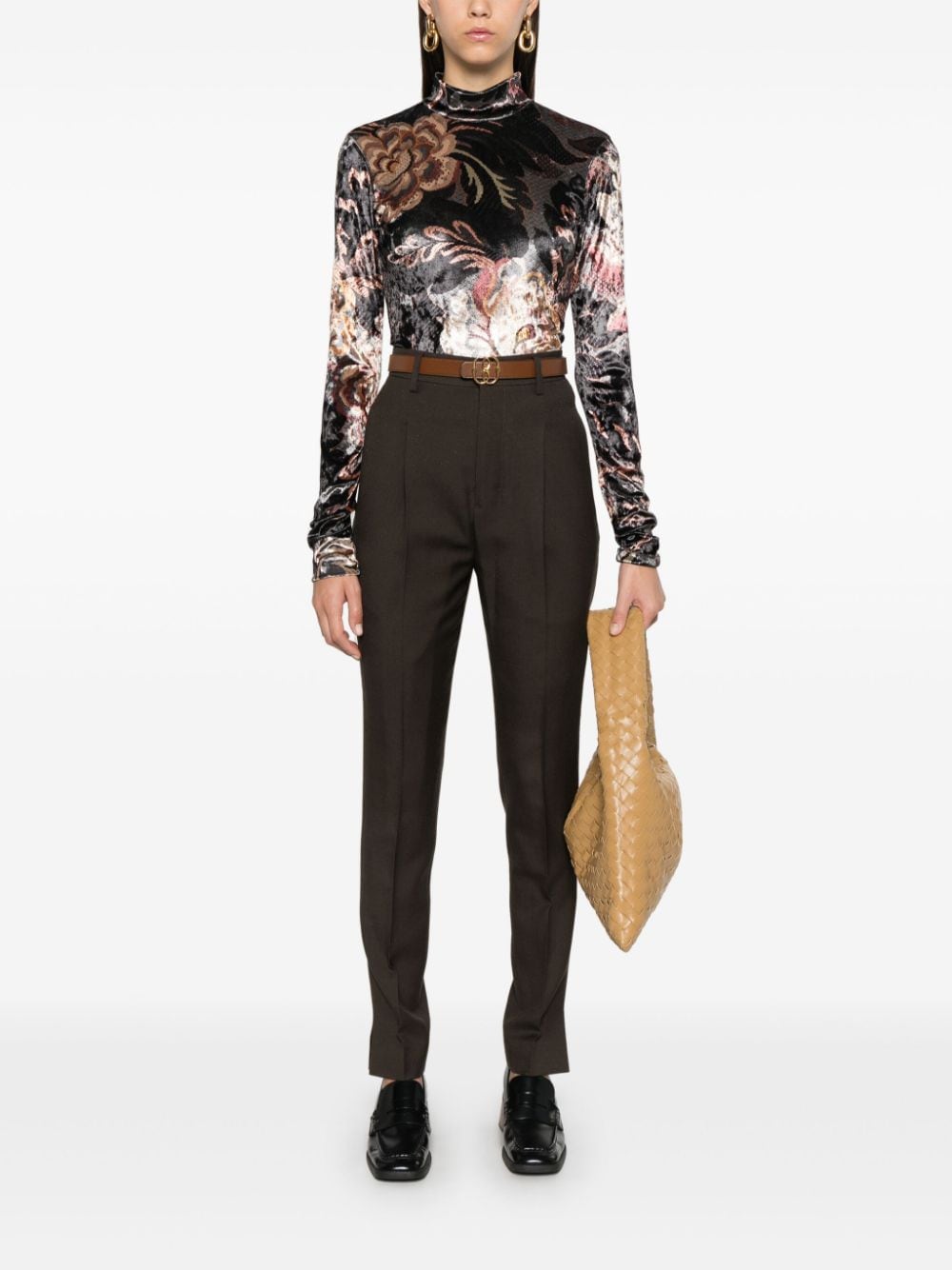 Etro ETRO- Printed High-neck Sweater