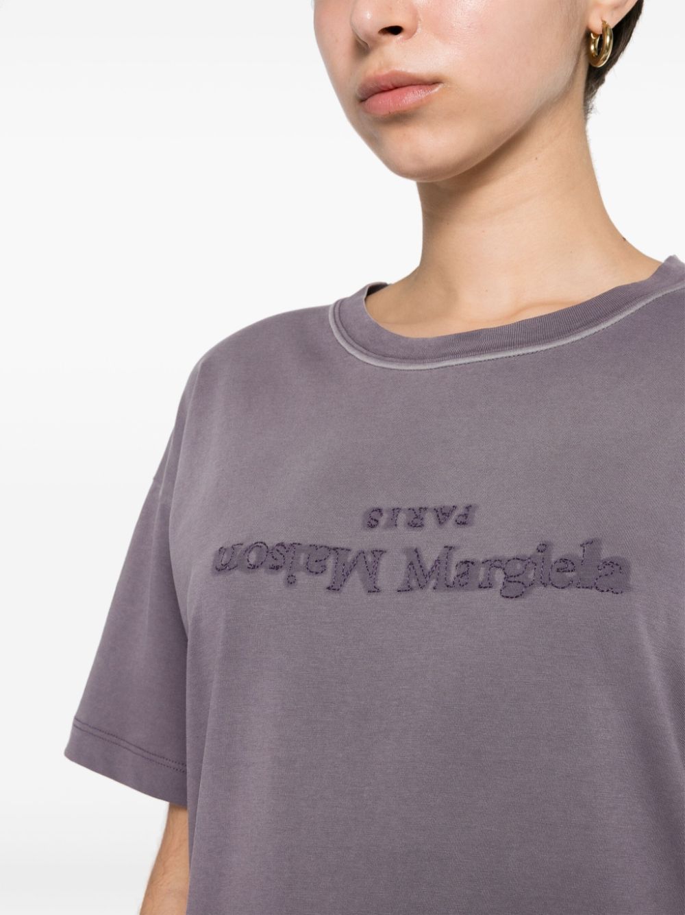 Maison Margiela MAISON MARGIELA- Logo Cotton T-shirt