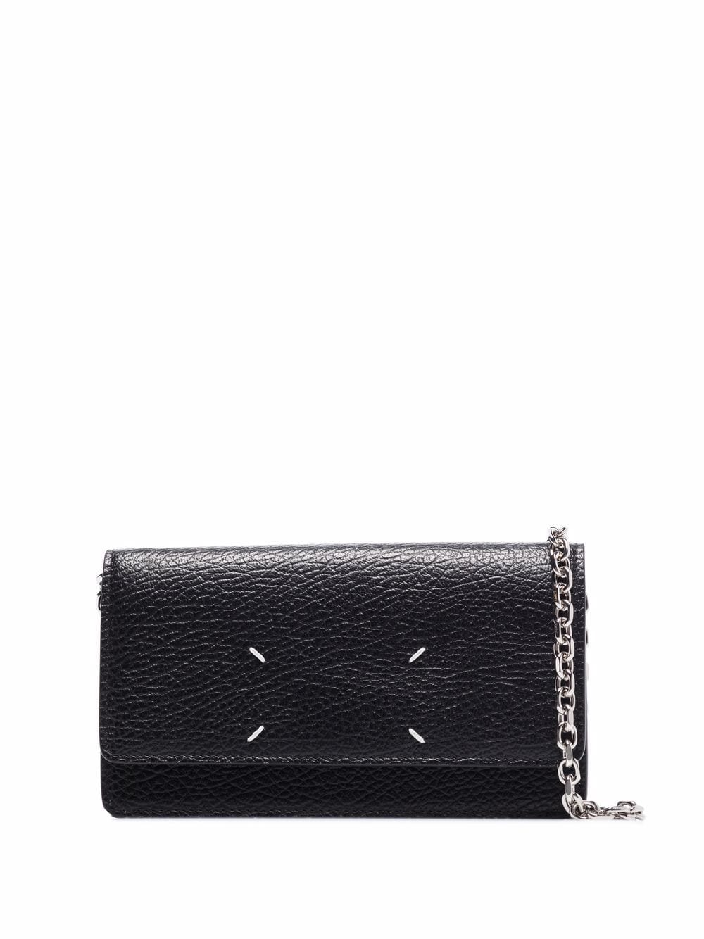 Maison Margiela MAISON MARGIELA- Four Stitches Leather Wallet On Chain