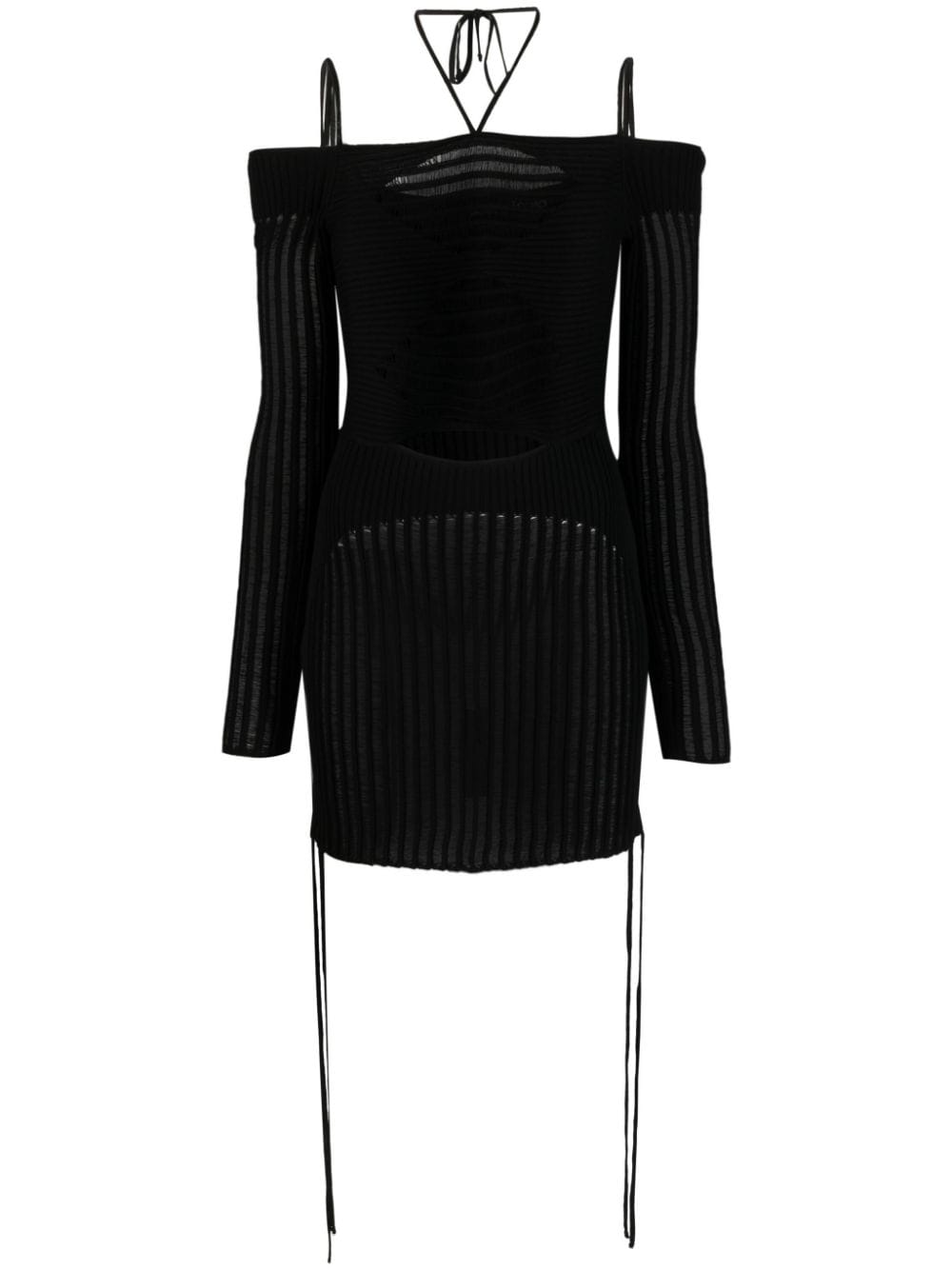  ANDREADAMO- Knit Ribbed Mini Dress