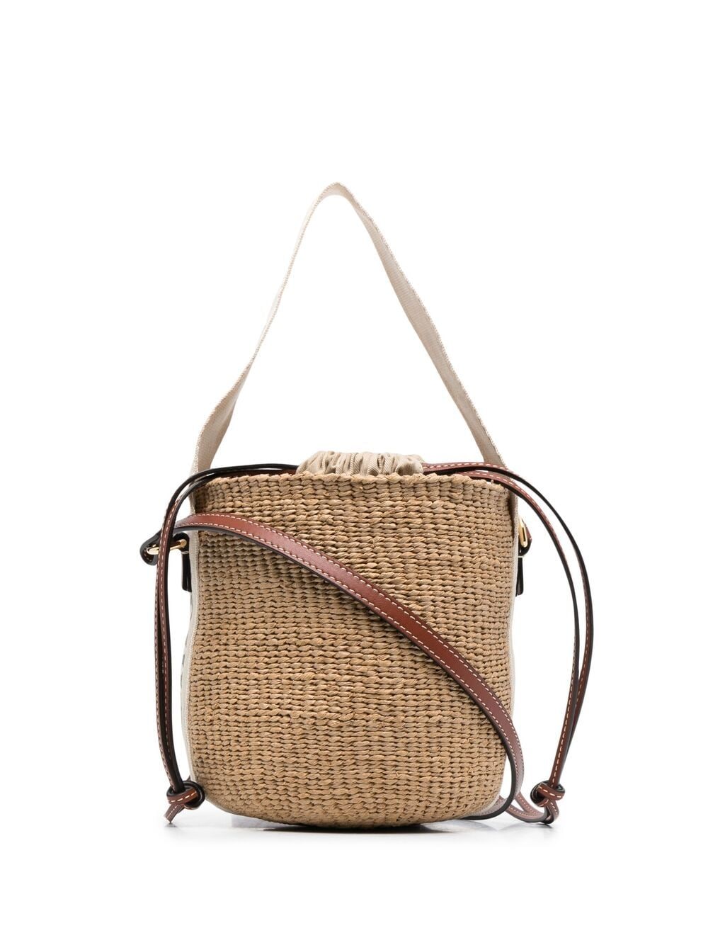 Chloé CHLOÉ- Marcie Small Straw Bucket Bag