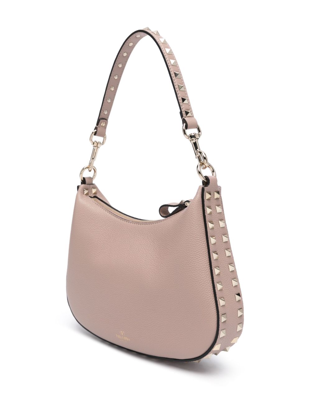 VALENTINO GARAVANI VALENTINO GARAVANI- Rockstud Small Leather Hobo Bag