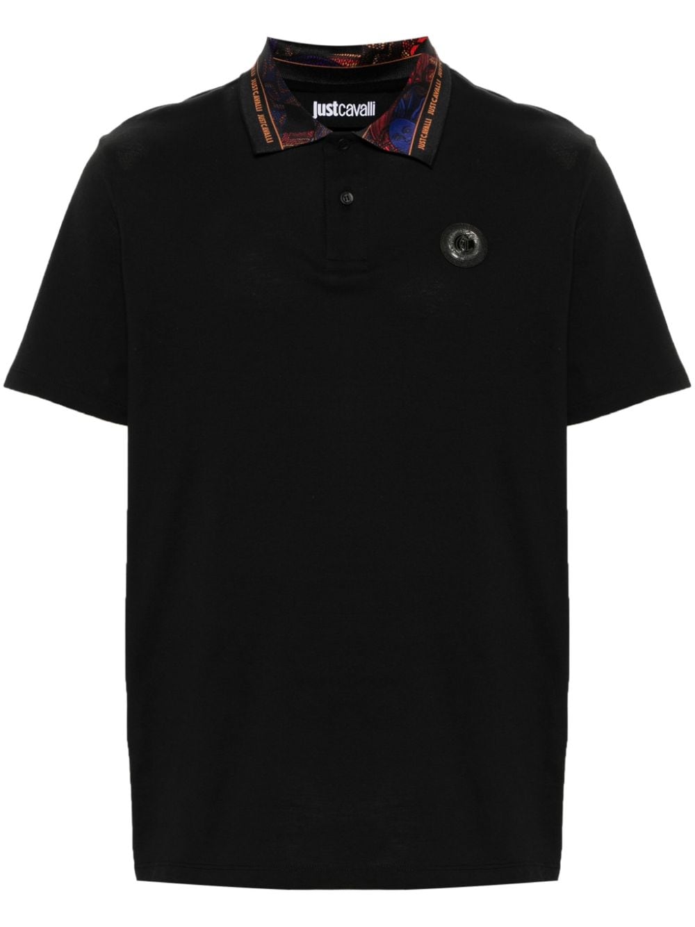 Just Cavalli JUST CAVALLI- Short Sleeve Polo Shirt In Cotton