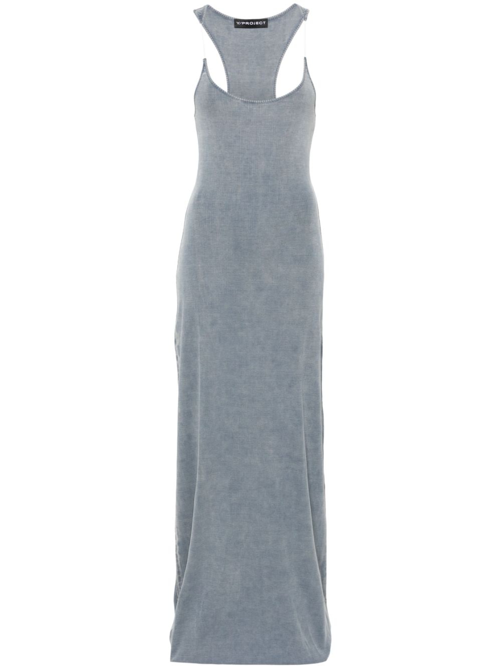 Y/Project Y/PROJECT- Invisible Strap Cotton Long Dress