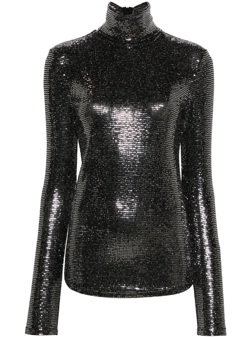 Isabel Marant ISABEL MARANT- Joyela Shiny High-neck Top