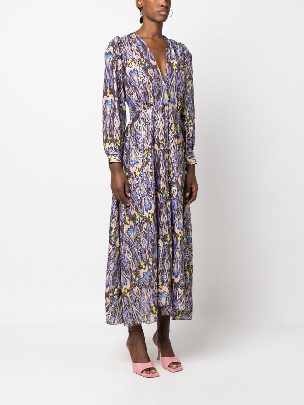 Forte Forte FORTE FORTE- Printed Silk Blend Long Dress