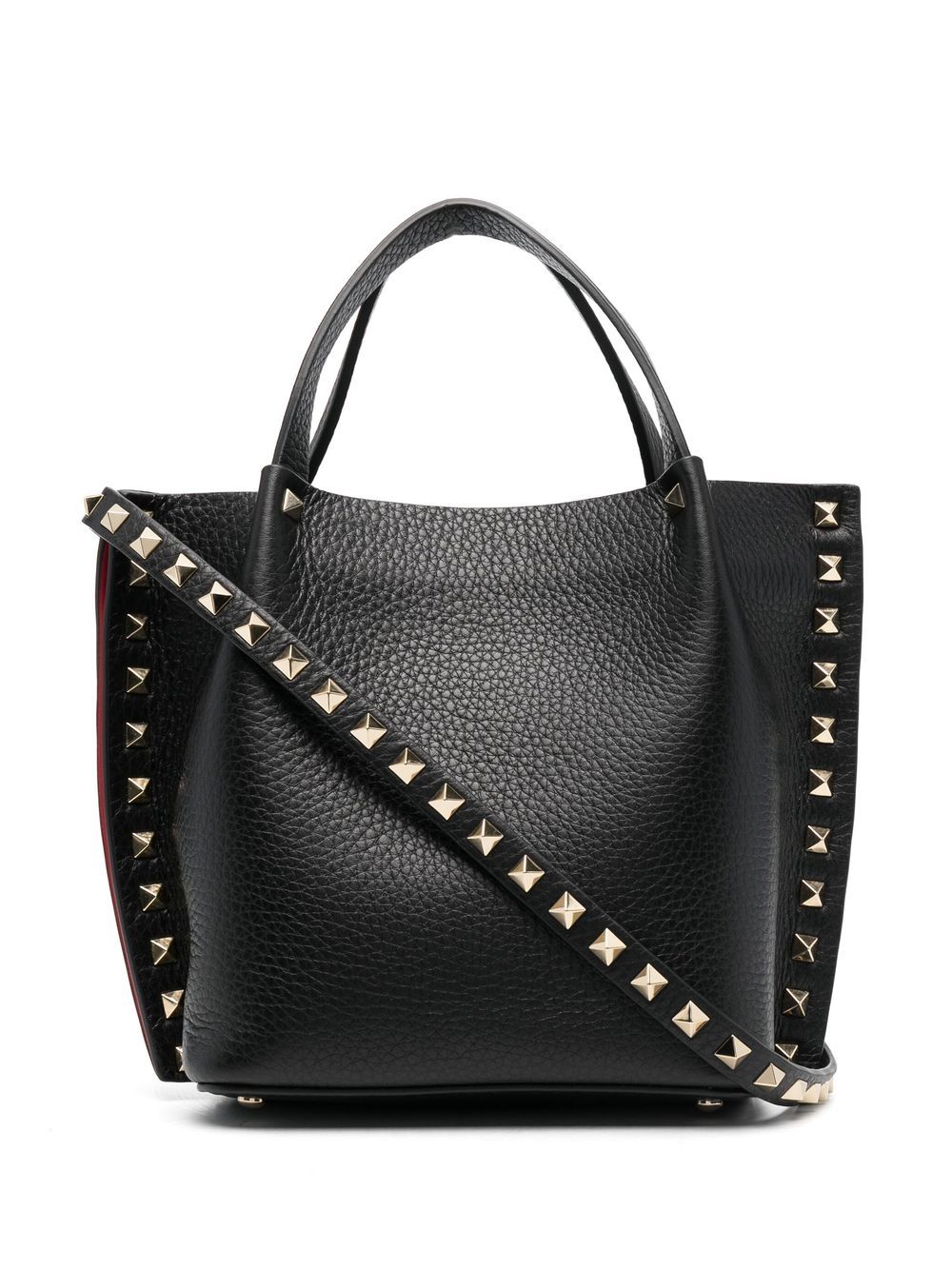 VALENTINO GARAVANI VALENTINO GARAVANI- Rockstud Small Leather Tote Bag