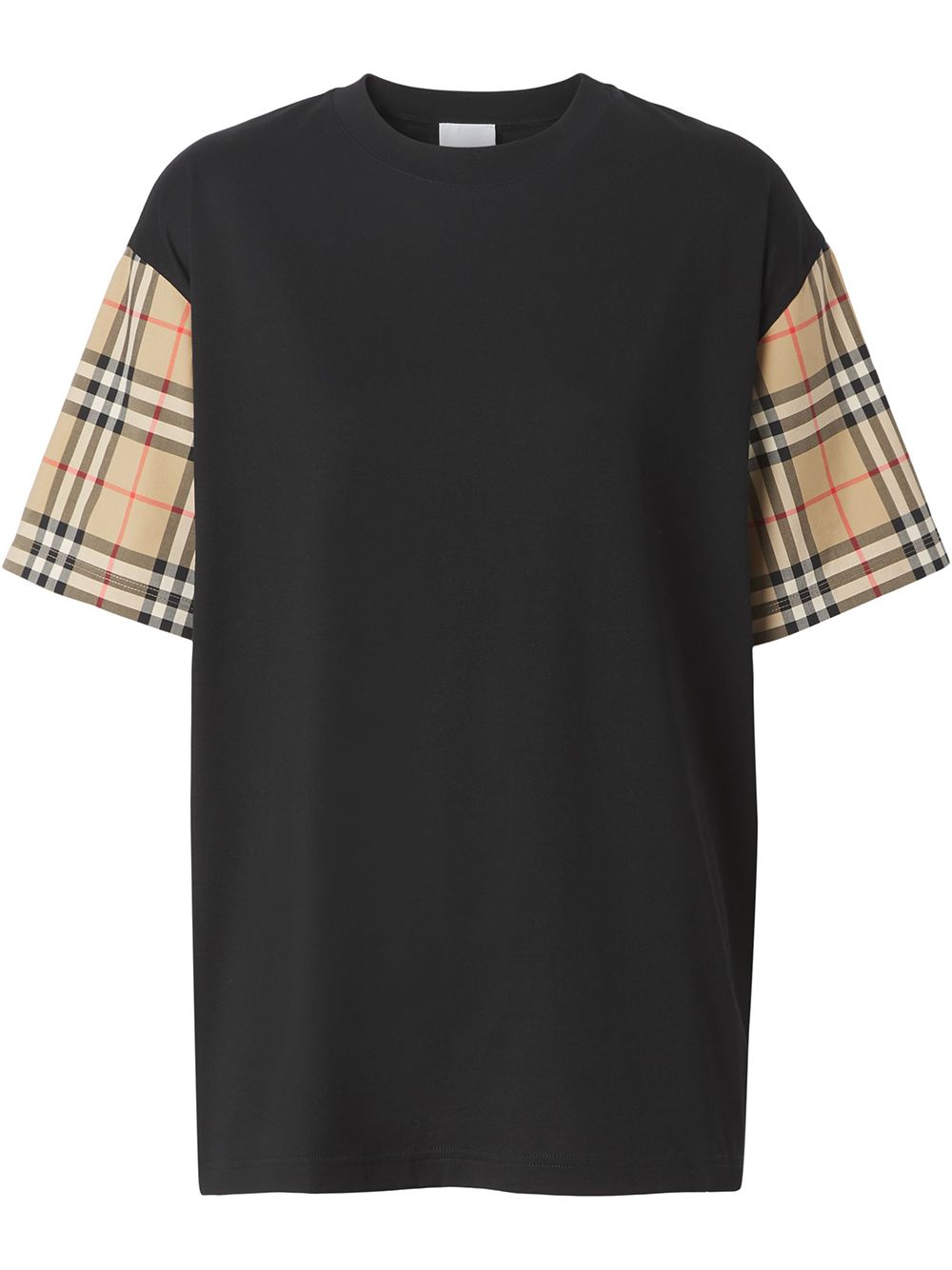 Burberry BURBERRY- Check Motif Cotton T-shirt