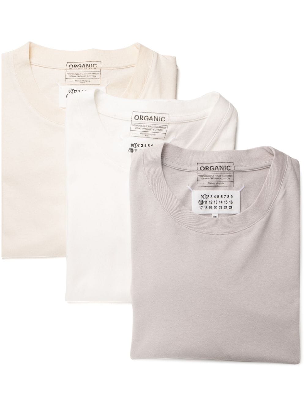 Maison Margiela MAISON MARGIELA- Pack Of 3 Cotton T-shirts