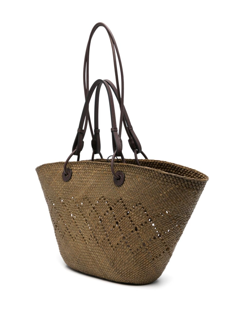 Loewe Paula's Ibiza LOEWE PAULA'S IBIZA- Anagram Basket Medium Raffia Tote Bag