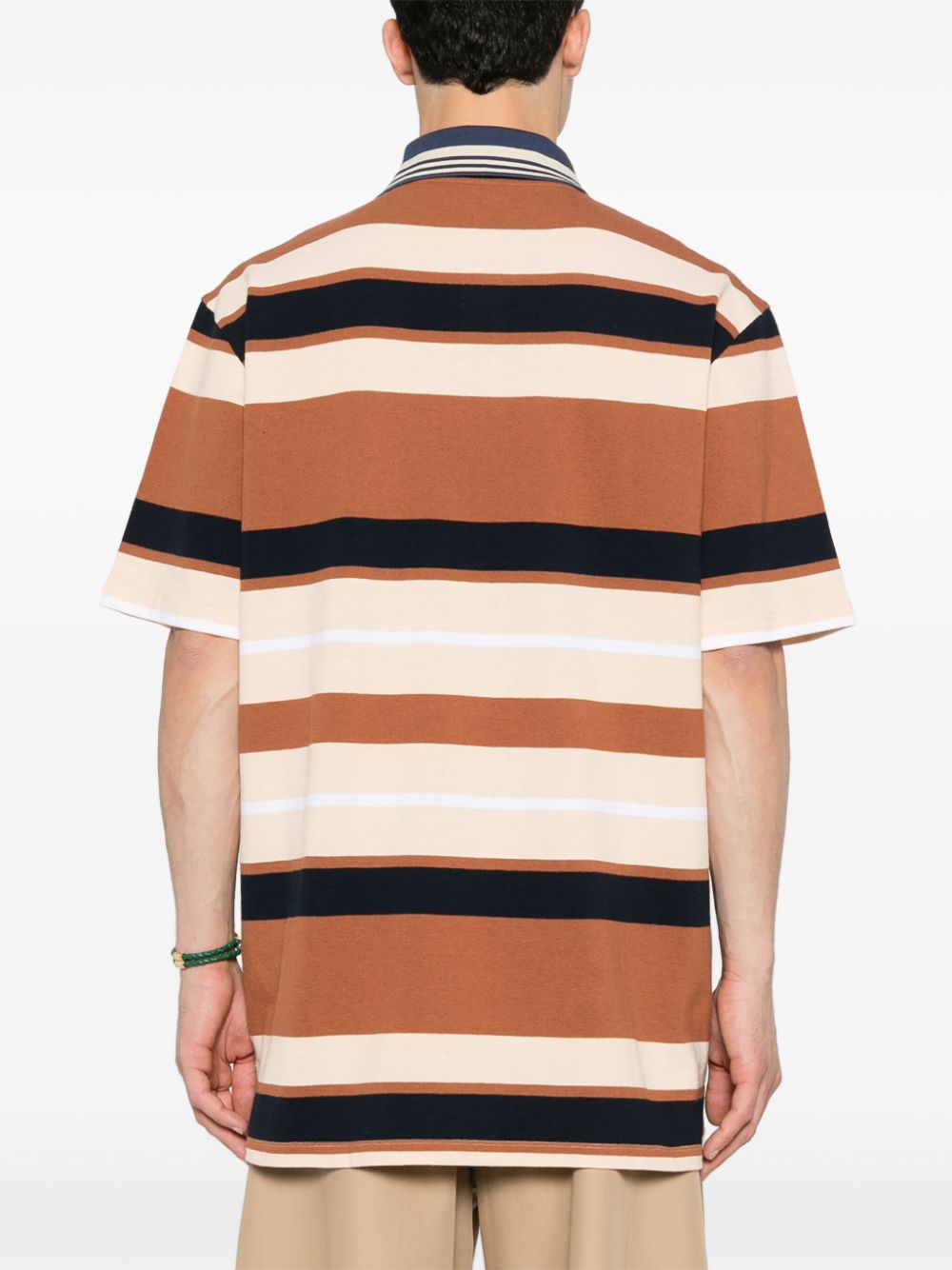 Loewe Paula's Ibiza LOEWE PAULA'S IBIZA- Oversized Striped Cotton Polo Shirt