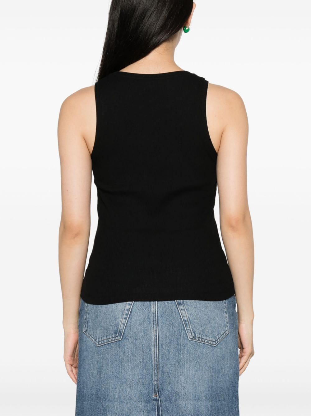 Loewe LOEWE- Anagram Ribbed Cotton Tank Top