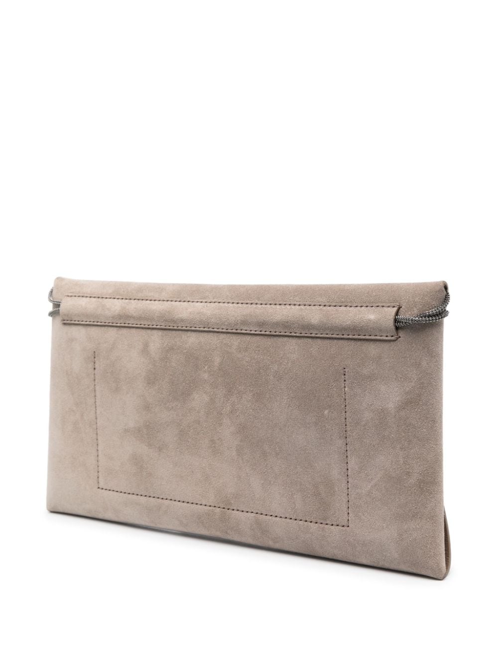 Brunello Cucinelli BRUNELLO CUCINELLI- Envelope Suede Clutch