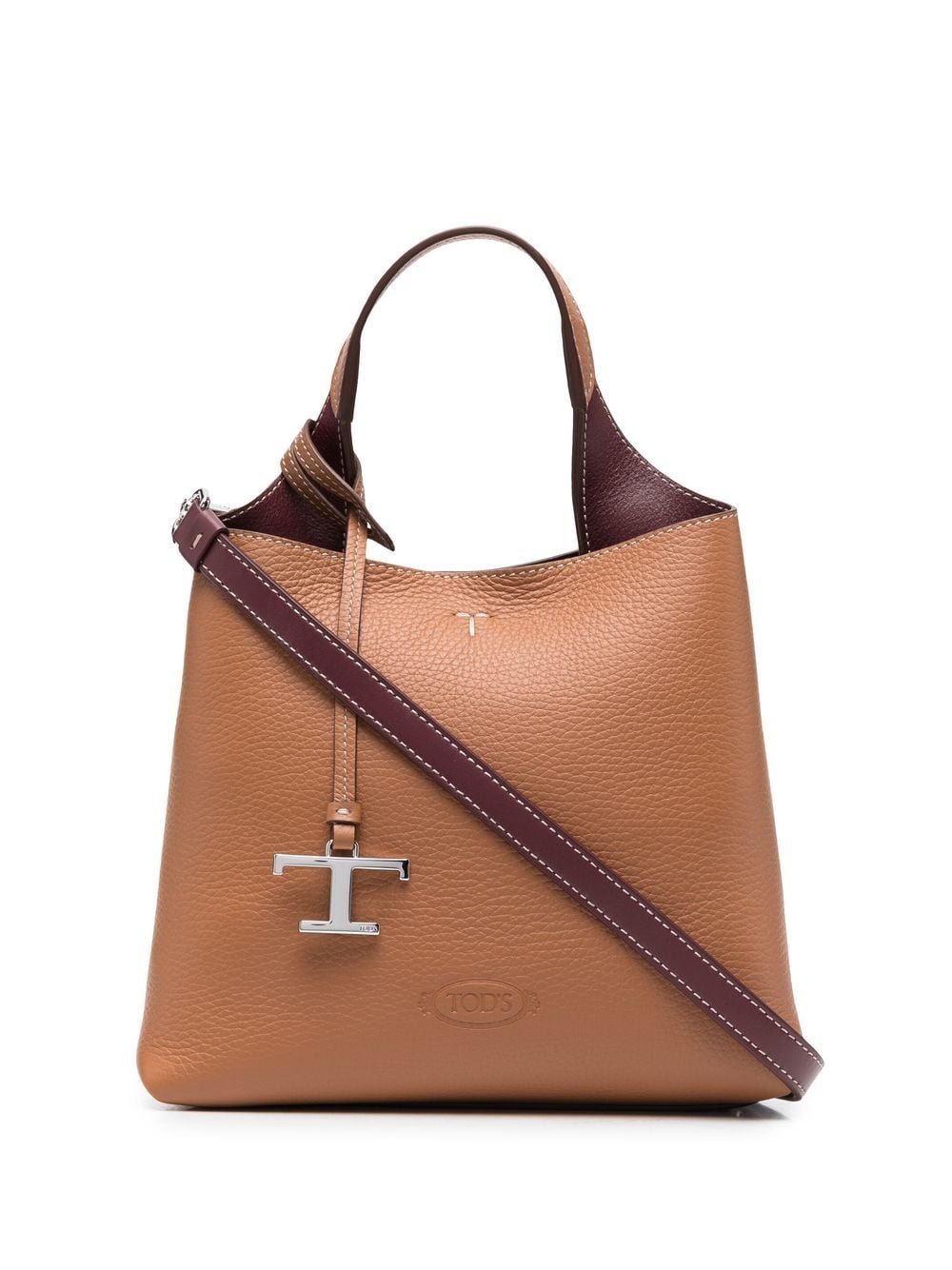 Tod's TOD'S- T Timeless Mini Leather Tote Bag