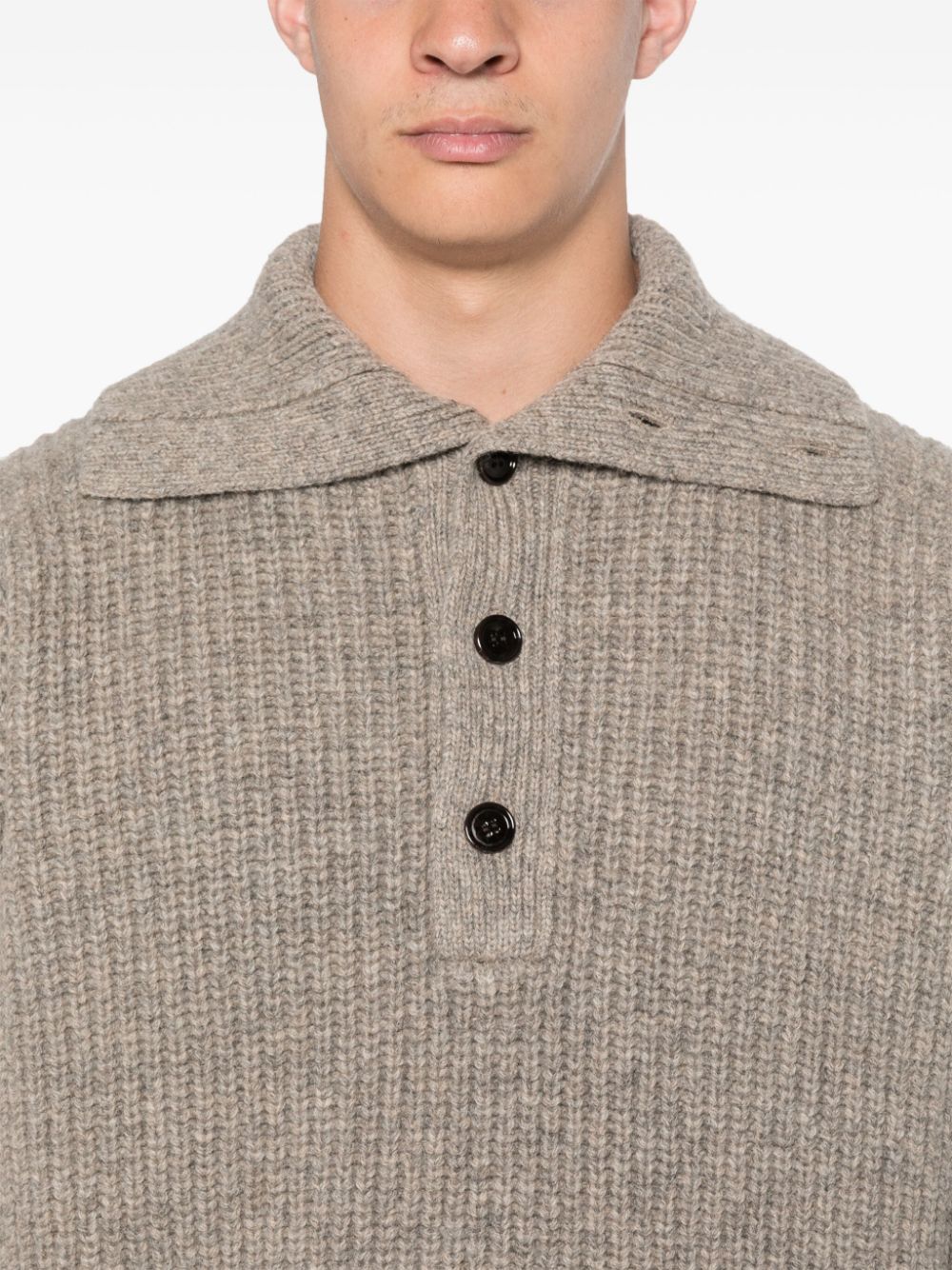 Dries Van Noten DRIES VAN NOTEN- Wool Polo Shirt