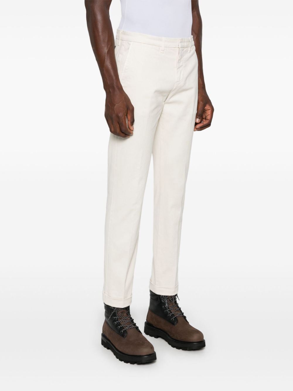 Fay FAY- Slim Fit Gabardine Trousers