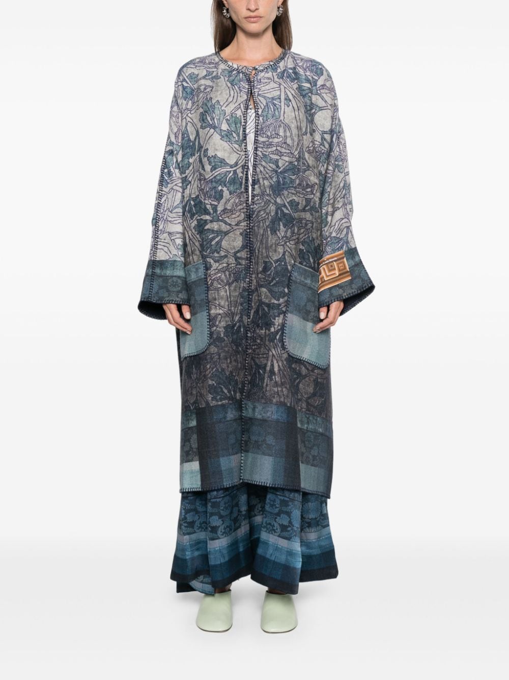 Pierre-Louis Mascia PIERRE-LOUIS MASCIA- Wool Printed Kimono