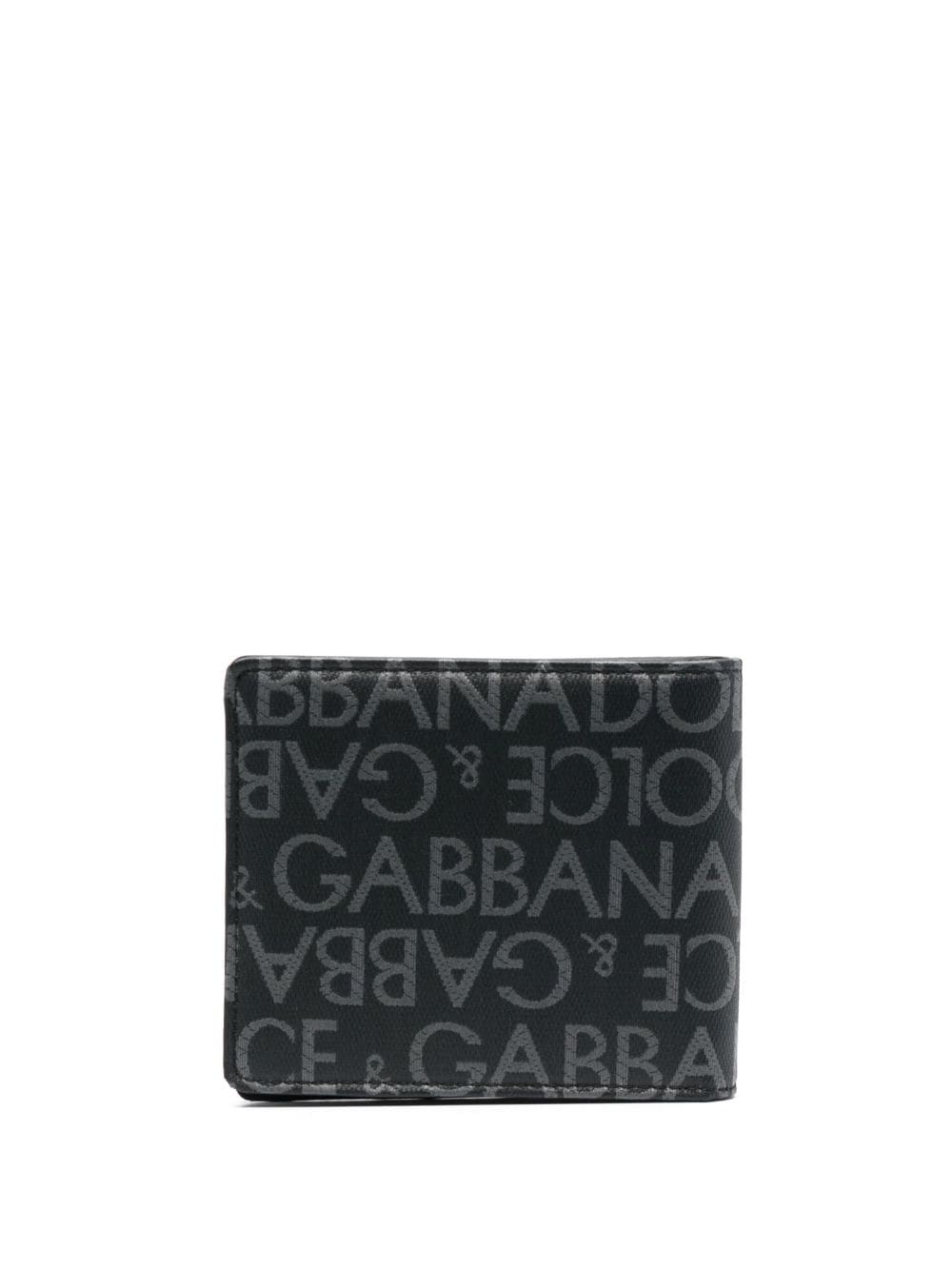 Dolce & Gabbana DOLCE & GABBANA- Allover Logo Bifold Wallet