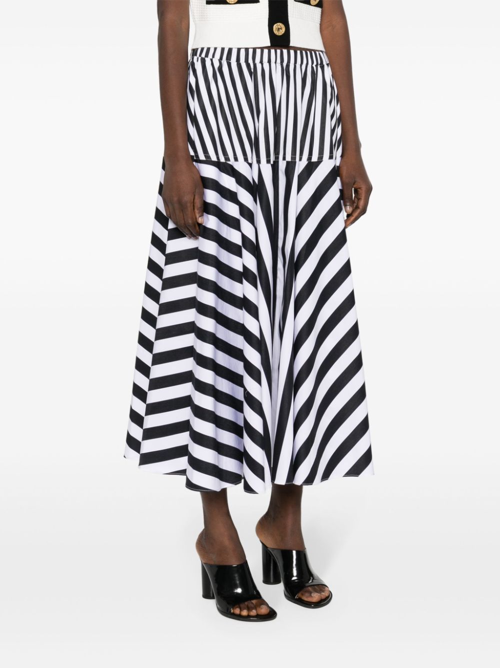 Patou PATOU- Long Skirt With Striped Print