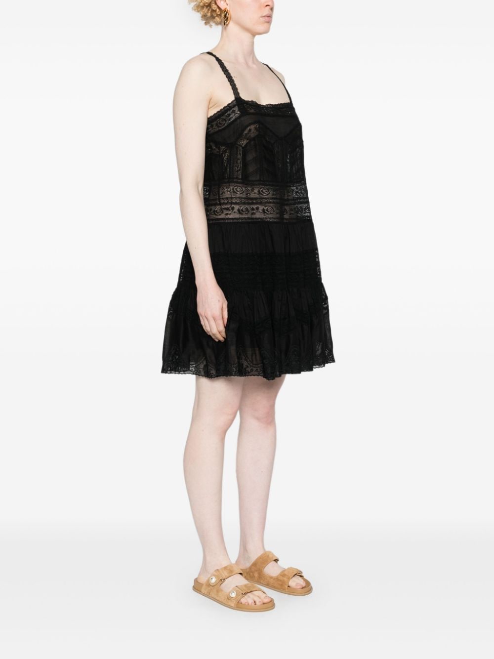 Zimmermann ZIMMERMANN- Lace Trim Detail Short Dress