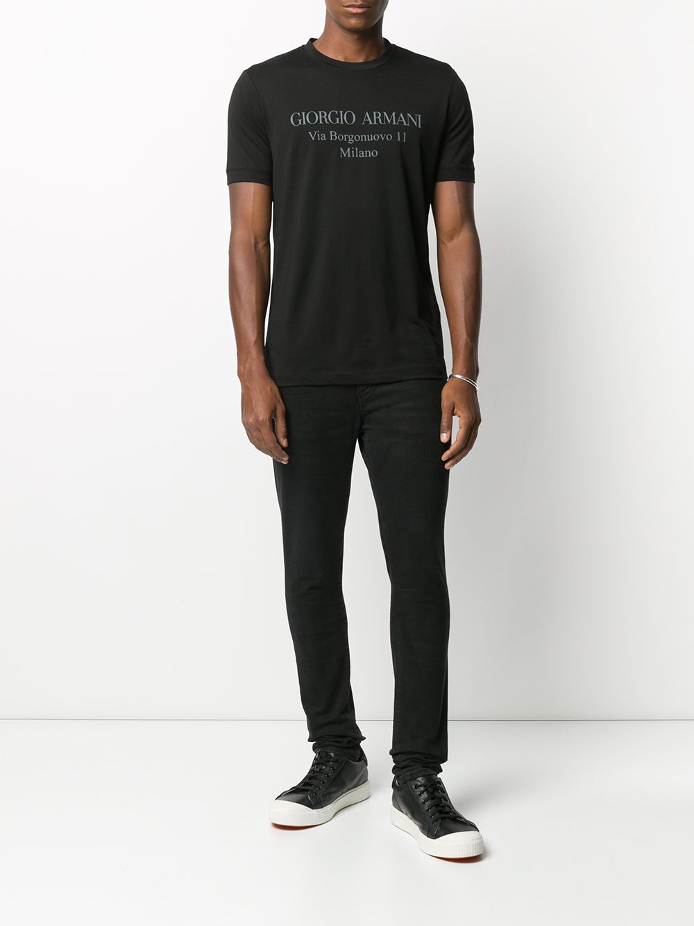 Giorgio Armani GIORGIO ARMANI- Logo Short Sleeve T-shirt