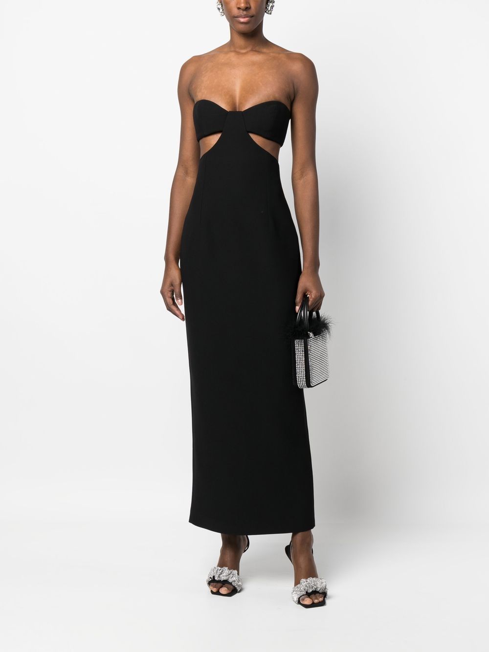The New Arrivals by Ilkyaz Ozel THE NEW ARRIVALS BY ILKYAZ OZEL- Strapless Cut Out Long Dress