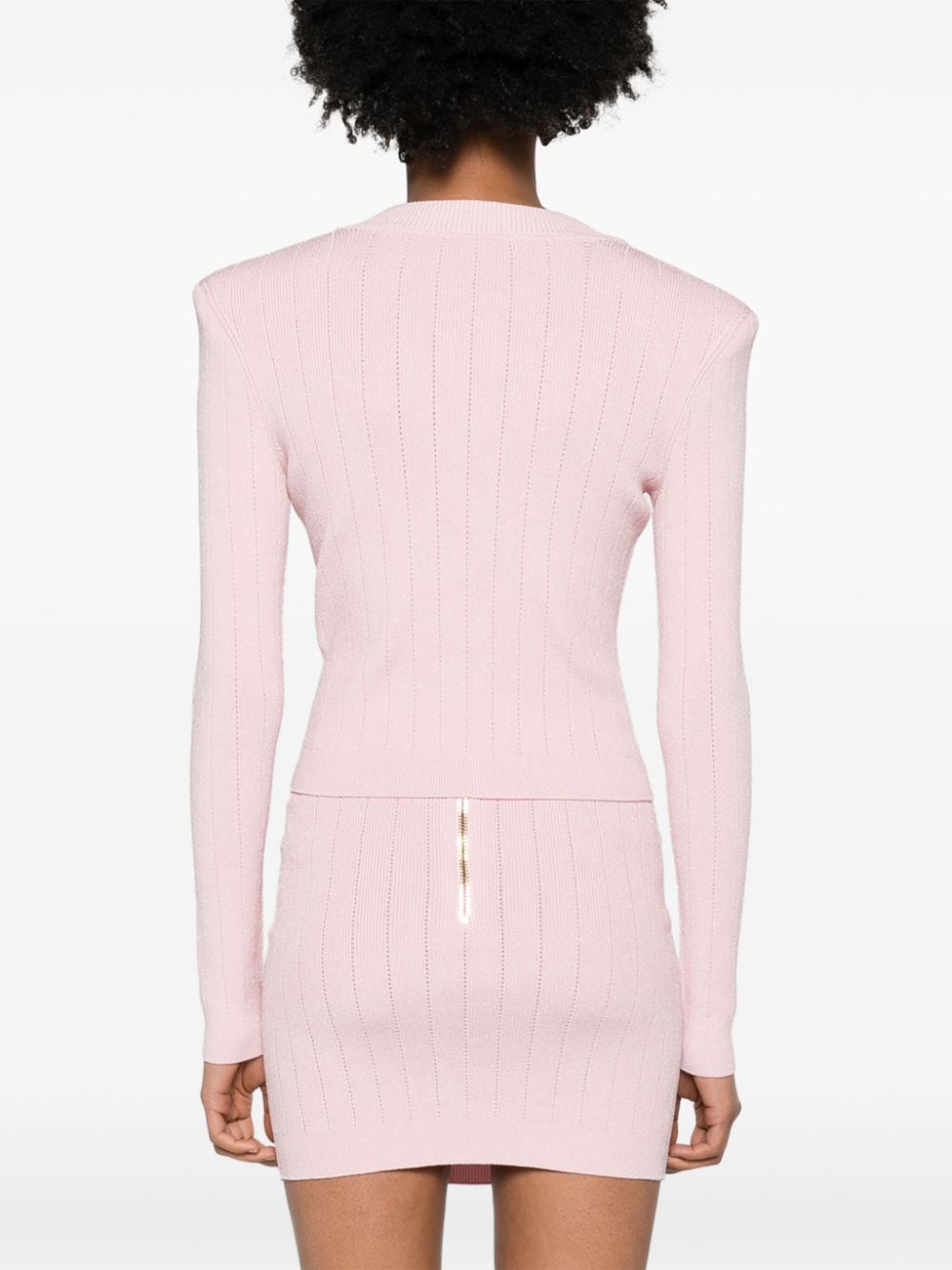 Balmain BALMAIN- Buttoned V-necked Cardigan