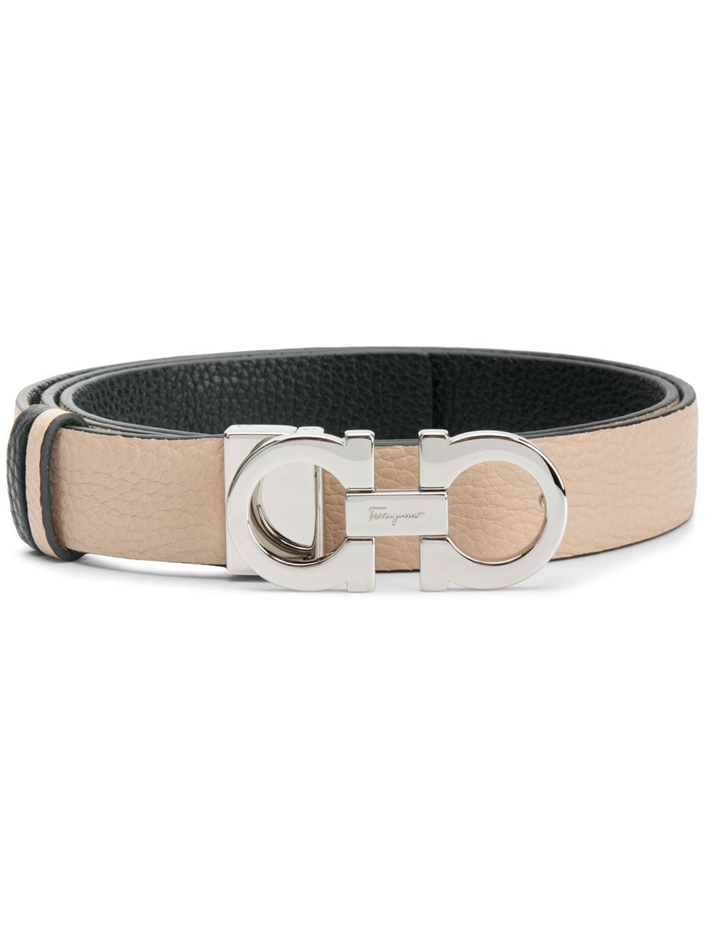 Ferragamo FERRAGAMO- Gancini Leather Reversible Belt