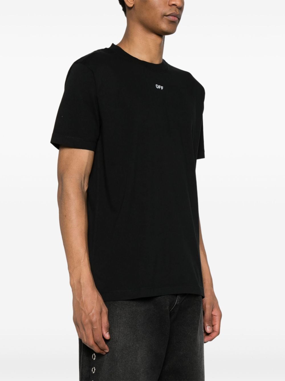 OFF-WHITE OFF-WHITE- Logo Cotton T-shirt