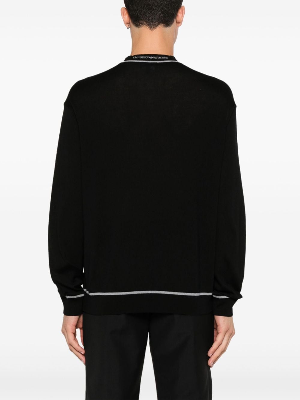 Emporio Armani EMPORIO ARMANI- Logo Wool Sweater