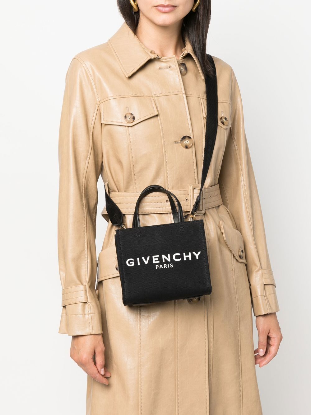 Givenchy GIVENCHY- G-tote Mini Canvas Shopping Bag