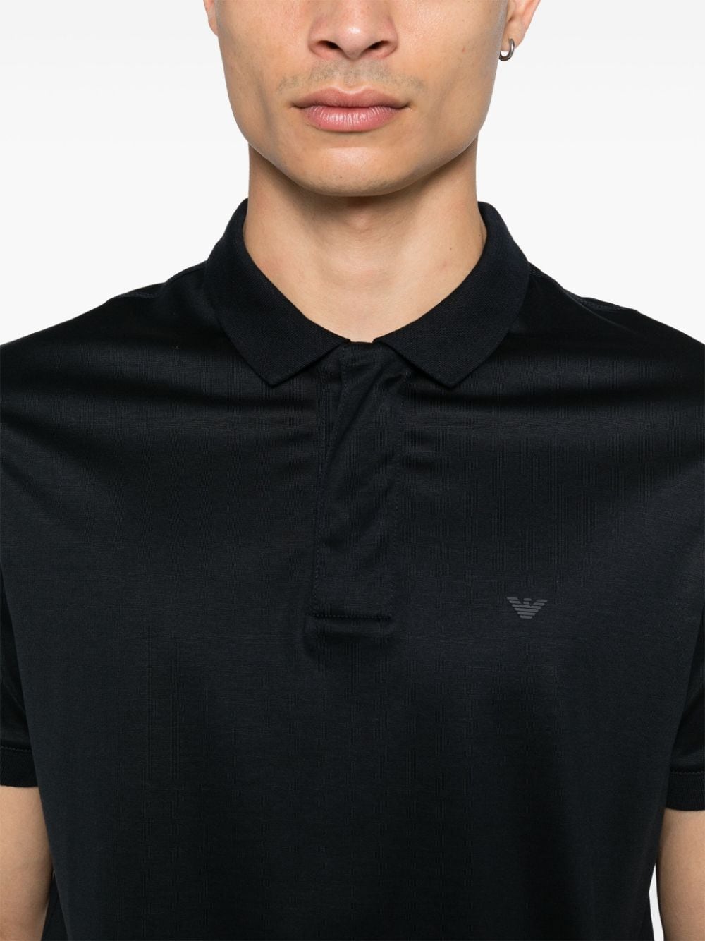 Emporio Armani EMPORIO ARMANI- Logo Cotton Polo Shirt