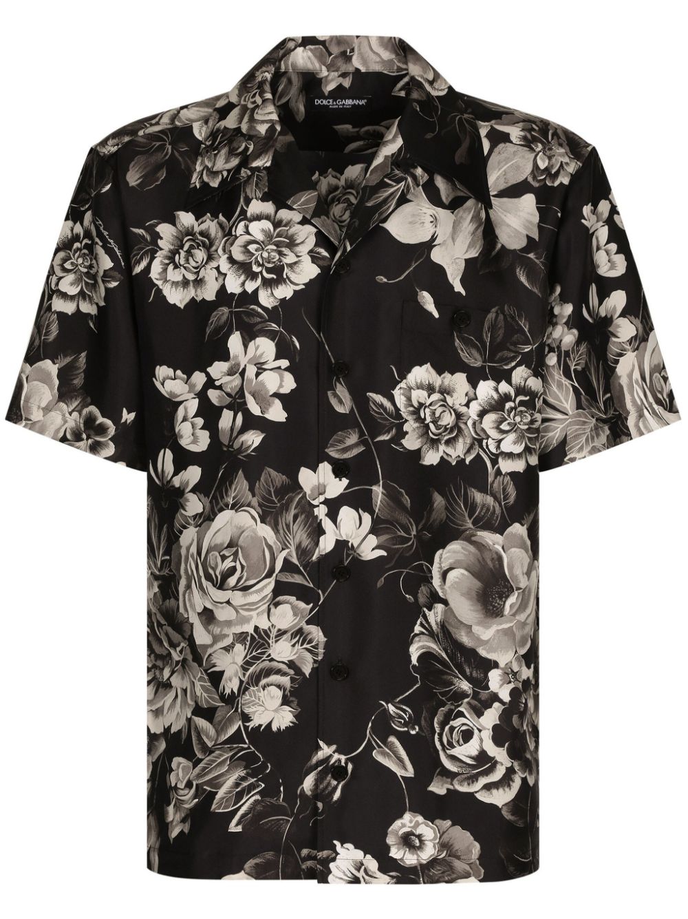 Dolce & Gabbana DOLCE & GABBANA- Flower Print Silk Shirt