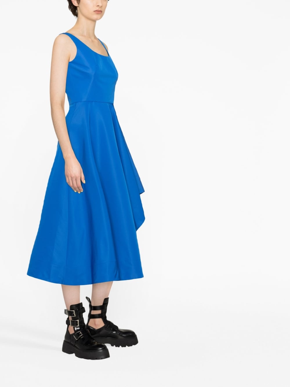 Alexander McQueen ALEXANDER MCQUEEN- Asymmetric Midi Dress