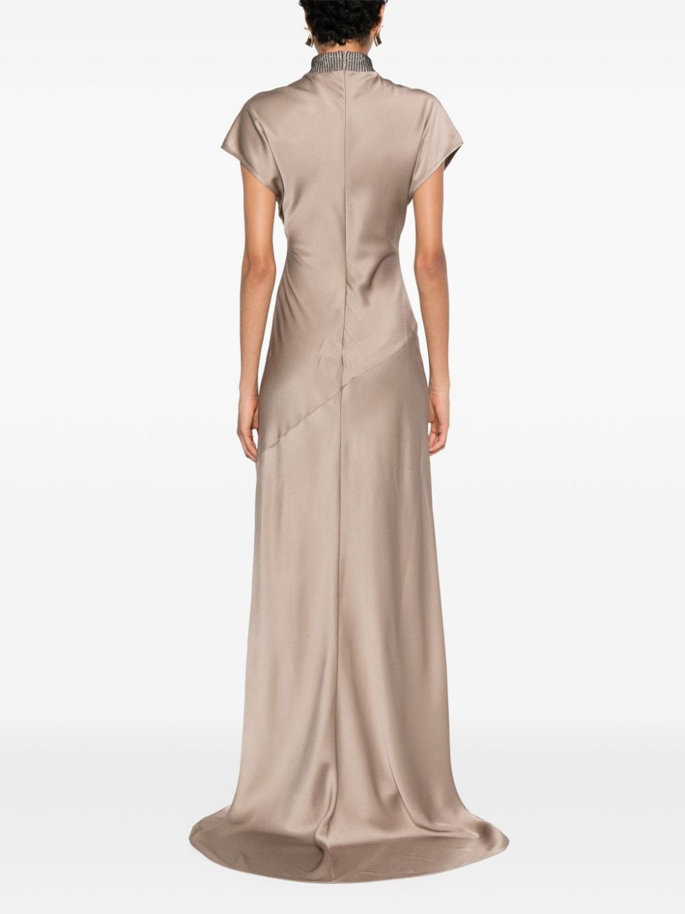 Brunello Cucinelli BRUNELLO CUCINELLI- Satin Long Dress