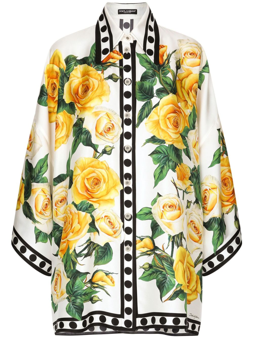 Dolce & Gabbana DOLCE & GABBANA- Printed Silk Shirt