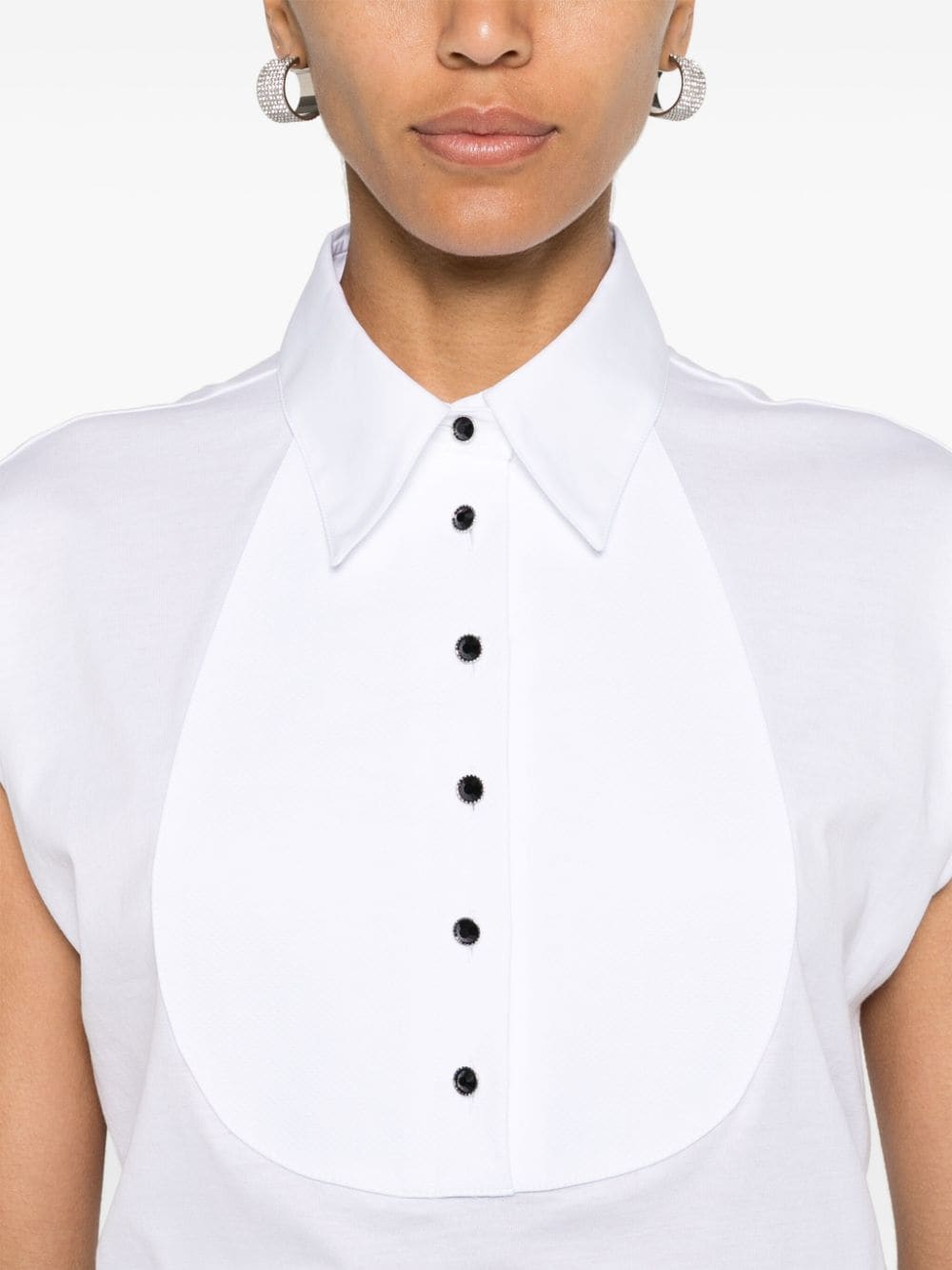 Dolce & Gabbana DOLCE & GABBANA- Sleeveless Cotton Shirt Top