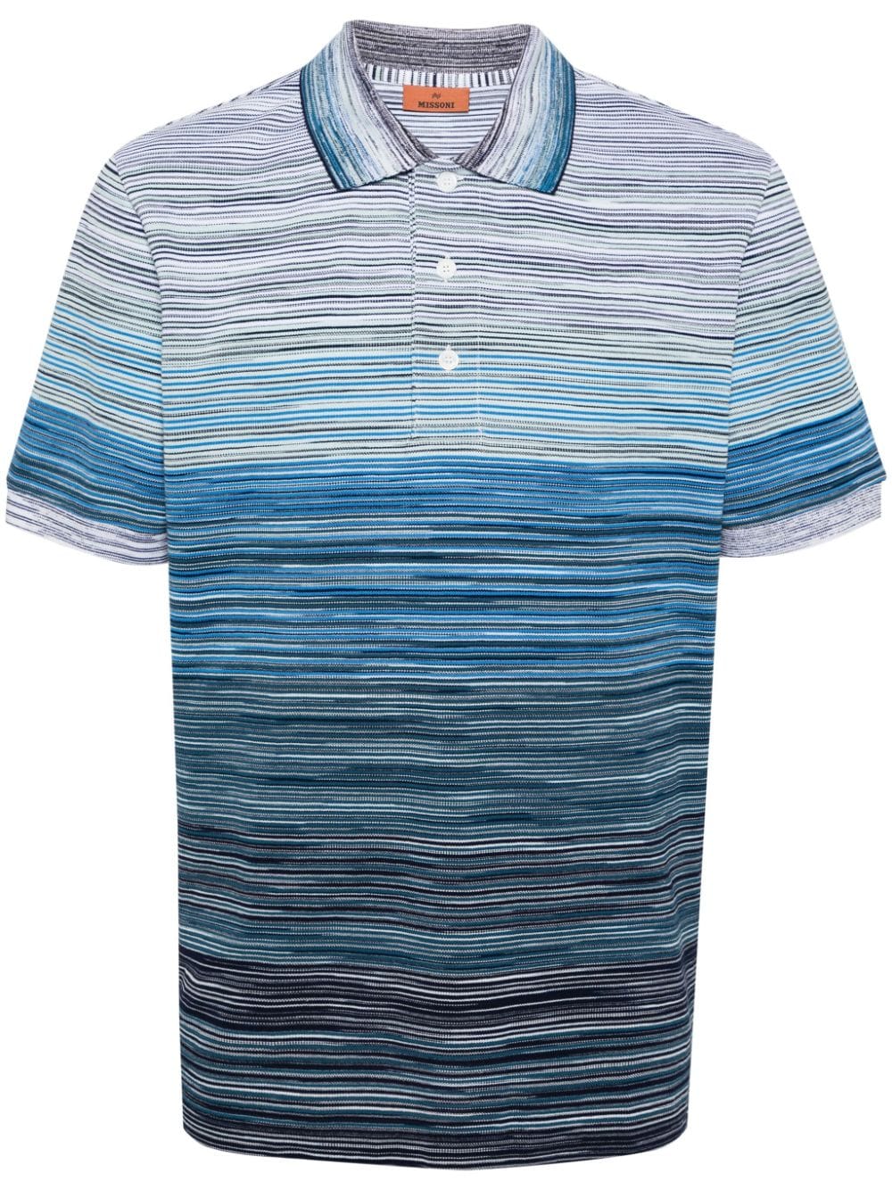 Missoni MISSONI- Tie-dye Print Cotton Polo Shirt