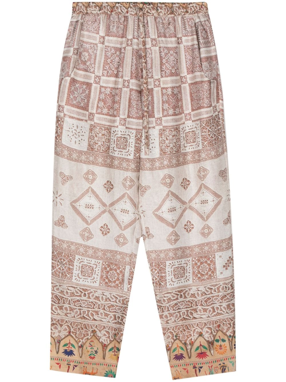 Pierre-Louis Mascia PIERRE-LOUIS MASCIA- Printed Silk Trousers