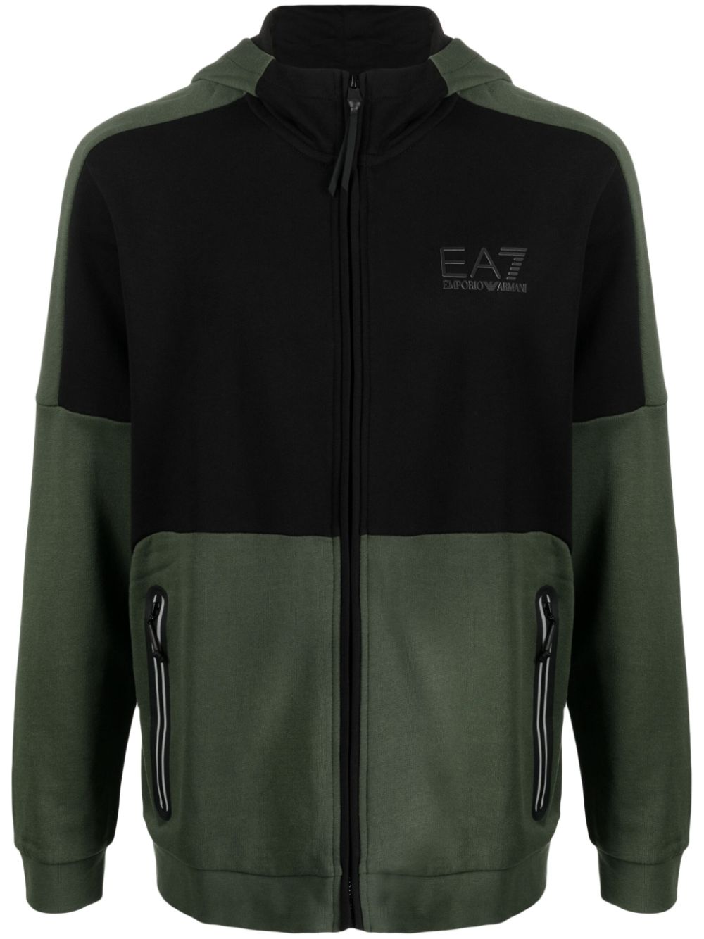 EA7 EA7- Colorblock Cotton Hoodie