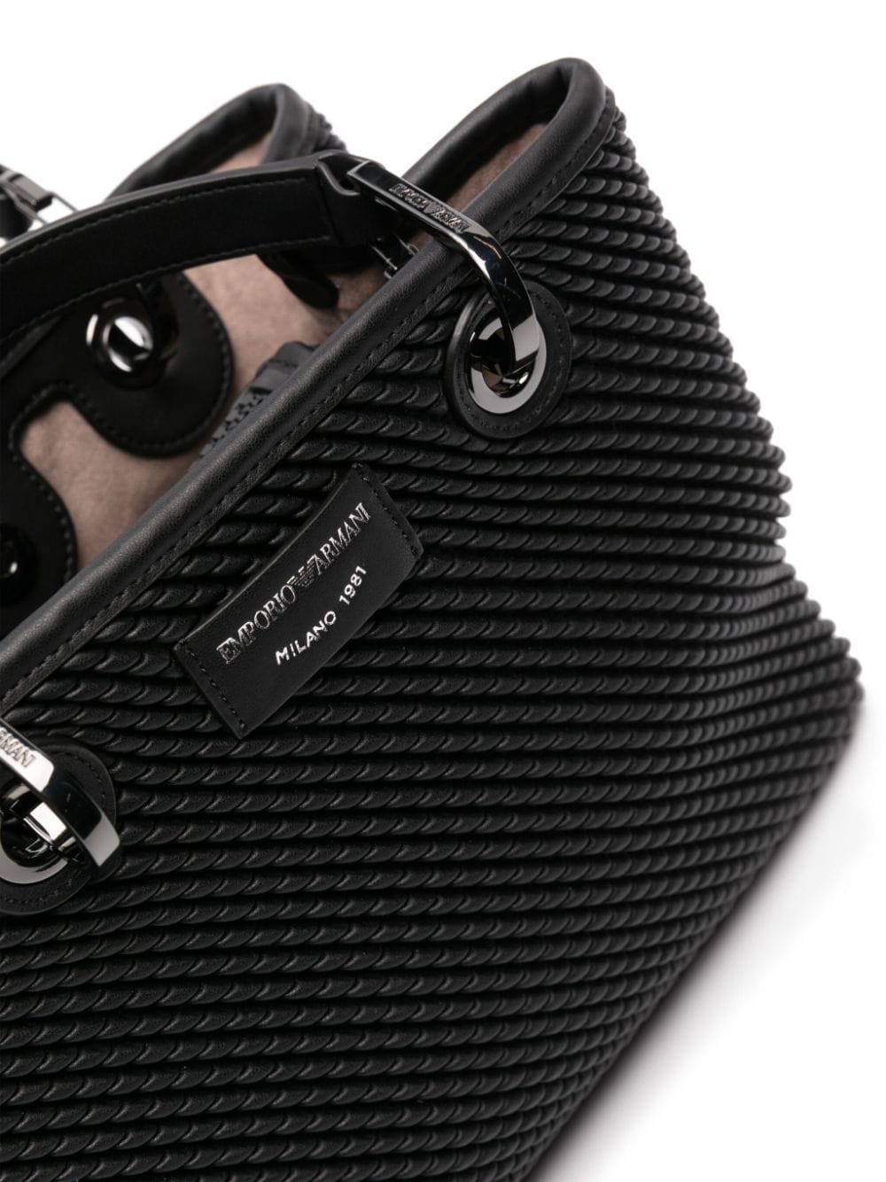 Emporio Armani EMPORIO ARMANI- Embossed Small Tote Bag