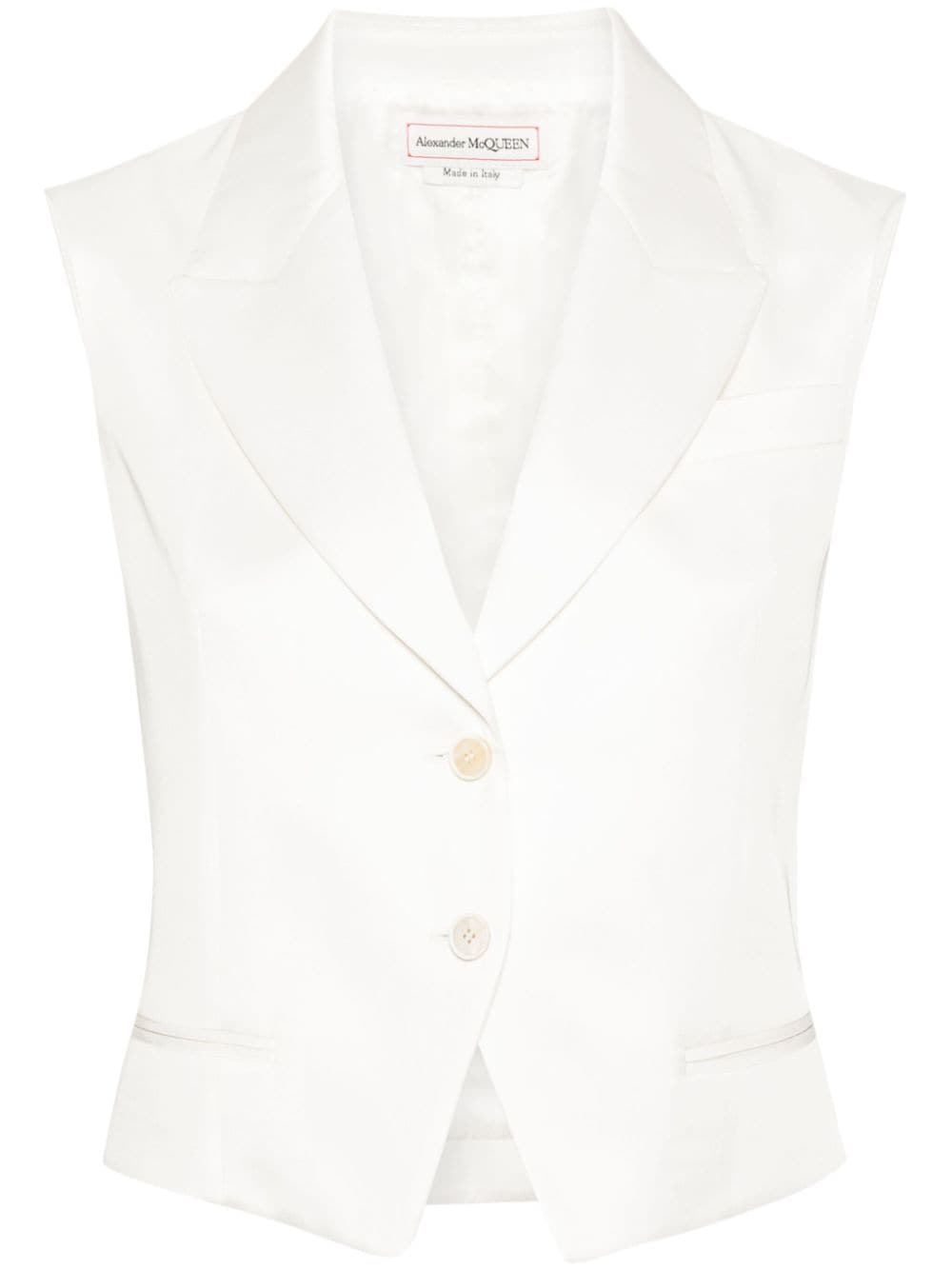 Alexander McQueen ALEXANDER MCQUEEN- Twill Tailored Vest