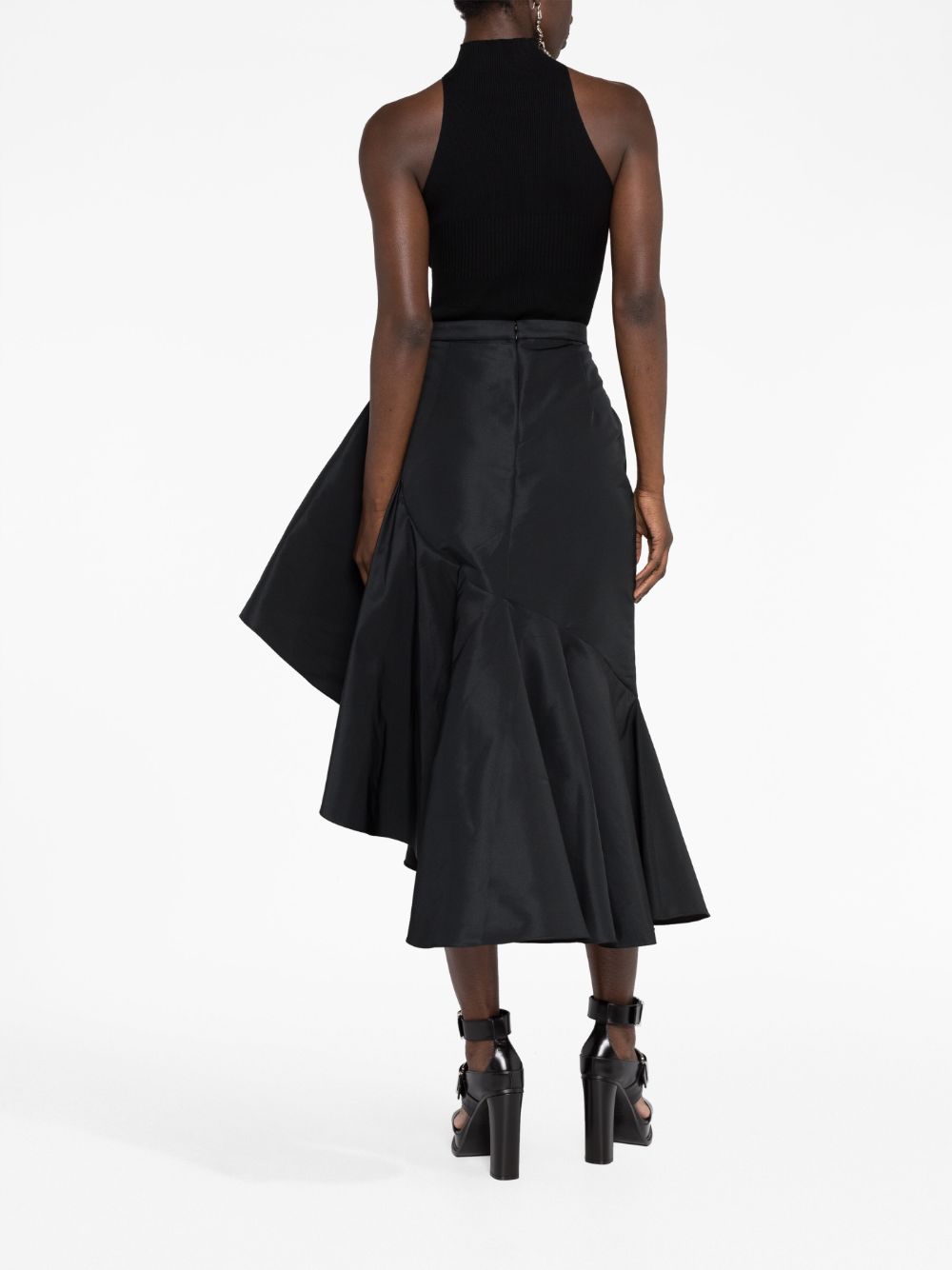 Alexander McQueen ALEXANDER MCQUEEN- Slit Detail Midi Skirt