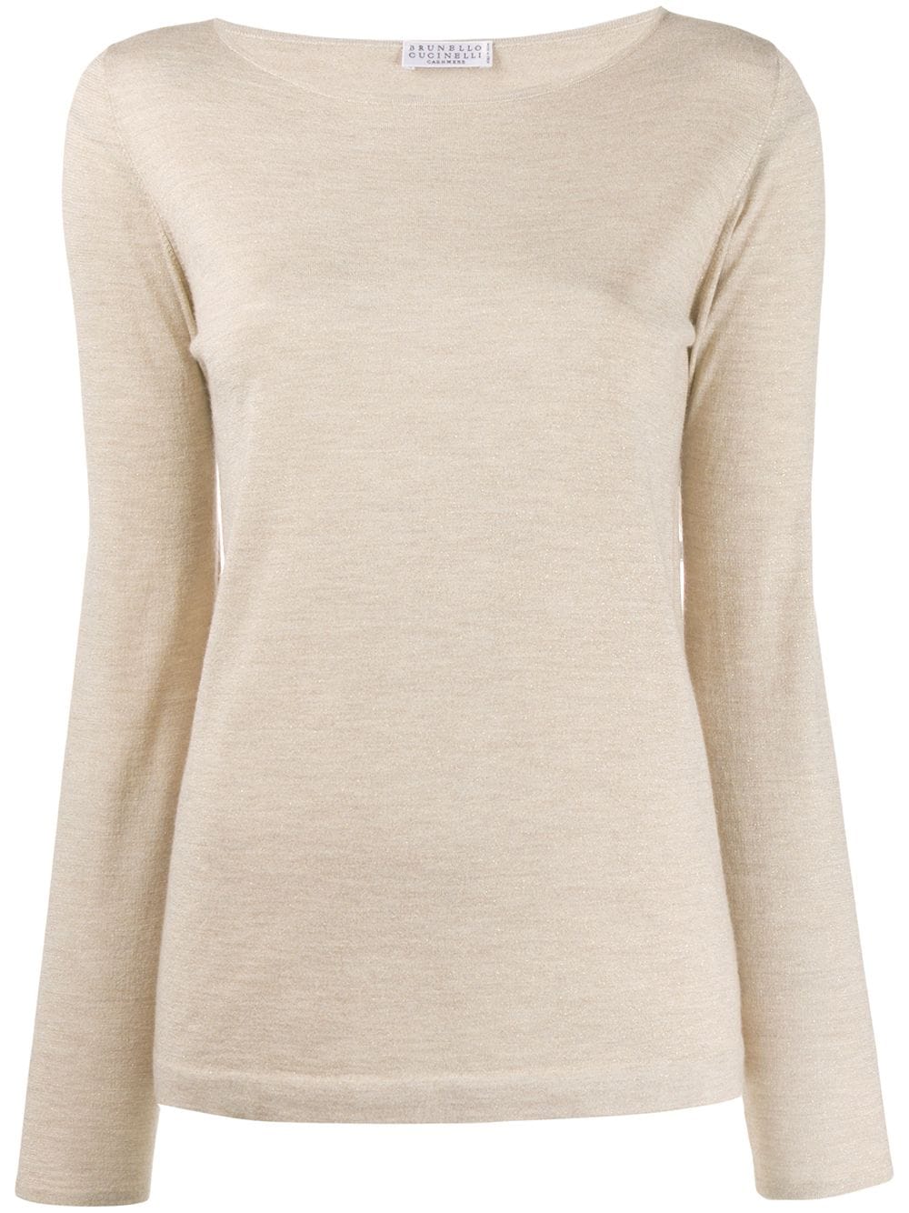 Brunello Cucinelli BRUNELLO CUCINELLI- Cashmere Blend Boat Neck Sweater