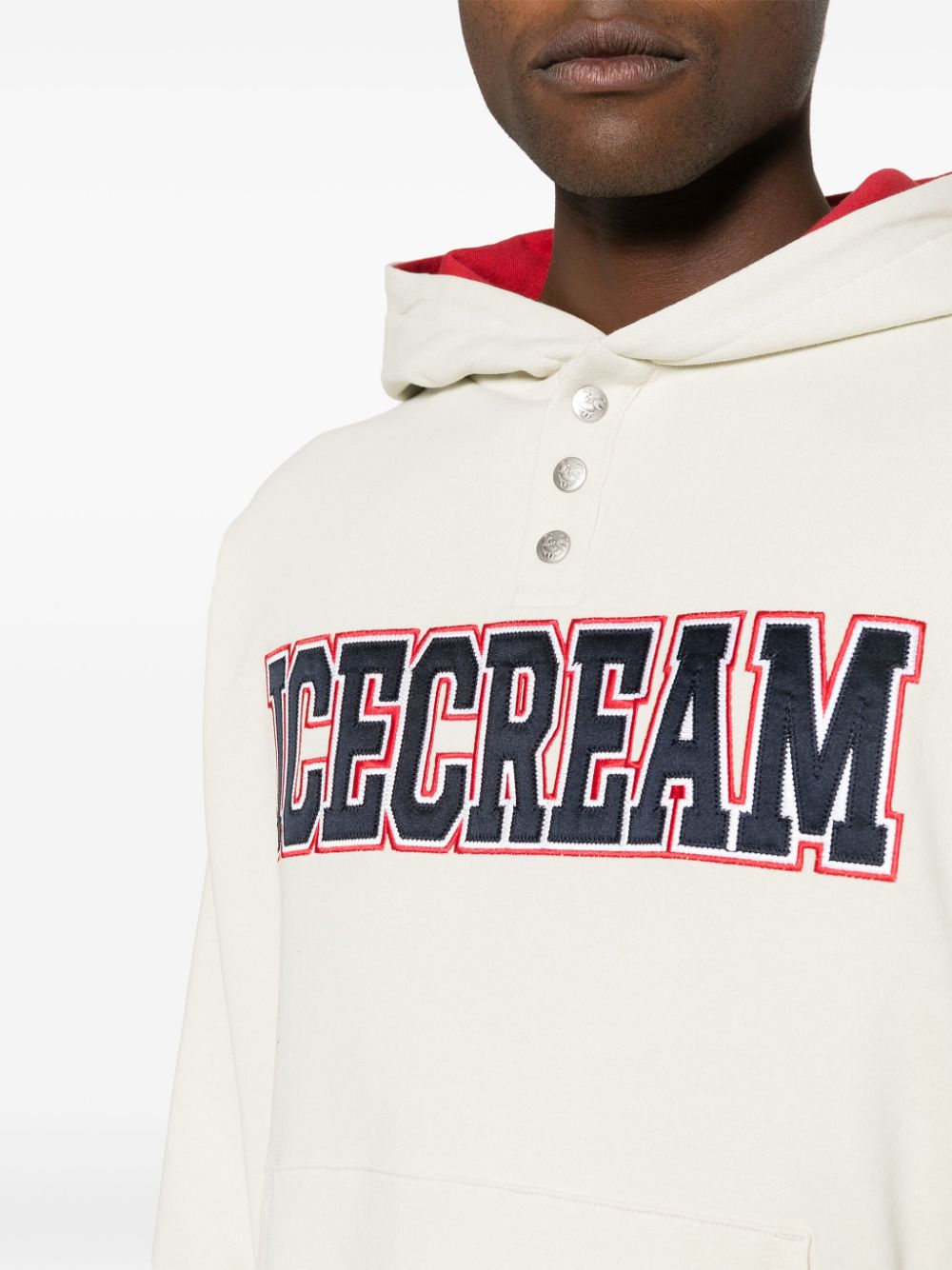 Icecream ICECREAM- Botton Up Logo Hoodie