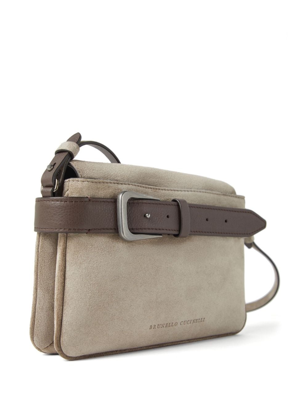 Brunello Cucinelli BRUNELLO CUCINELLI- Suede Shoulder Bag